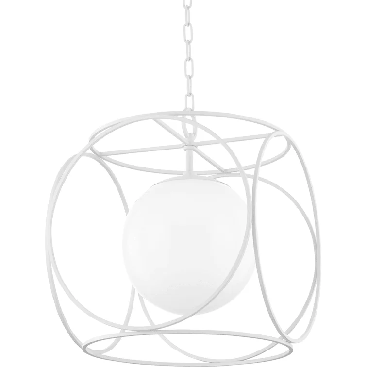 Track lighting with a minimalist track designClaire 1-Light Large Pendant