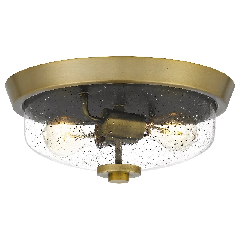 Track lighting with a decorative track designRadius Flush Mount