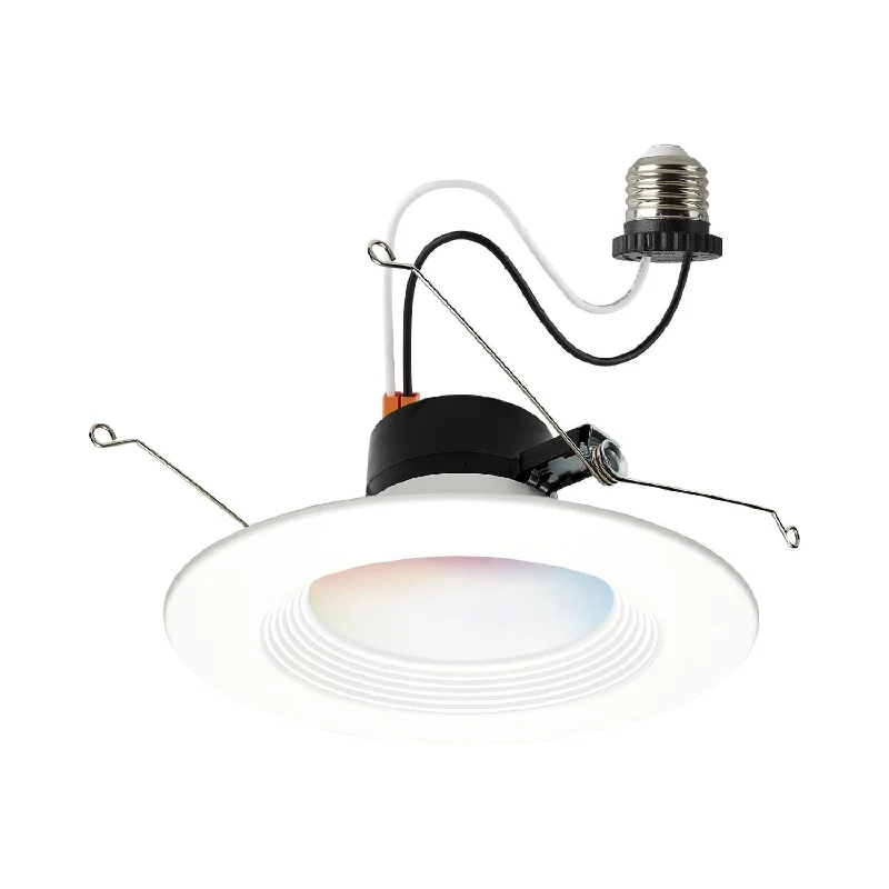 Industrial - style track lighting for loftsStarfish Wifi Smart LED Color-Changing 5-6 Inch Recessed Downlight