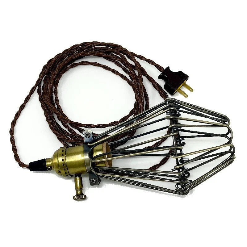 Edison light bulbs with decorative filamentsAntique Brass Dimming Hanging Lamp with Cage Edison light bulbs with decorative filamentsAntique Brass Dimming Hanging Lamp with Cage