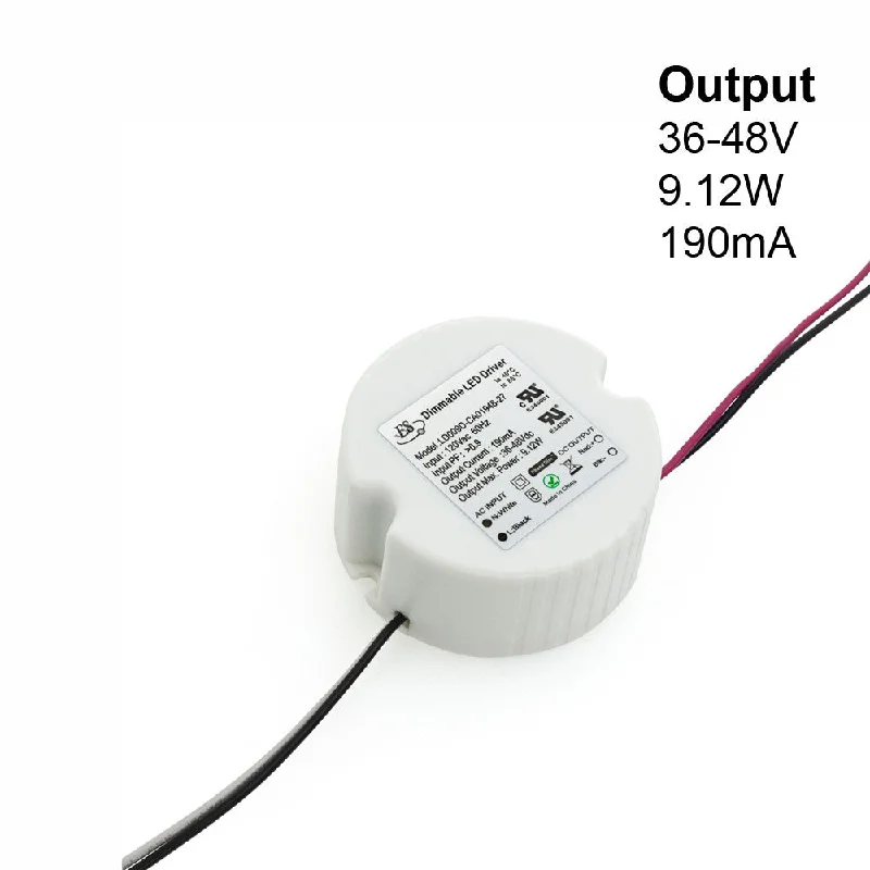 Commercial - grade track lighting for storesES LD009D-CA01948-27 Constant Current LED Driver, 190mA 36-48V 9W max Commercial - grade track lighting for storesES LD009D-CA01948-27 Constant Current LED Driver, 190mA 36-48V 9W max
