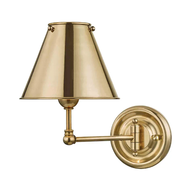 Track lighting with energy - star certificationasian - inspired wall lamps with bamboo or paper shades for a zen - like Classic No.1 Swing Arm Wall Light