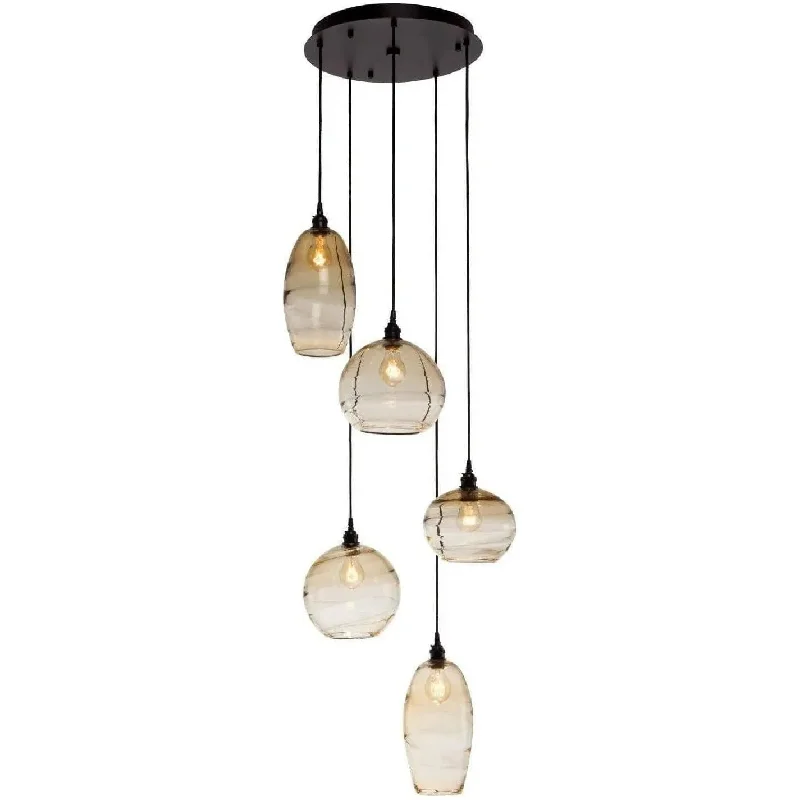 Track lighting with clear glass shadesMisto Round Multi-Port, 5-Light by Hammerton Studio | OPEN BOX Track lighting with clear glass shadesMisto Round Multi-Port, 5-Light by Hammerton Studio | OPEN BOX