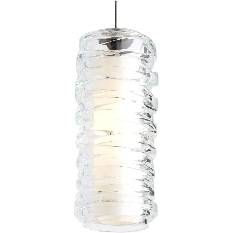 Track lighting with clear glass shadesLeigh Pendant