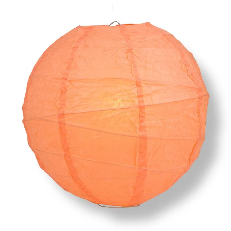 Decorative Edison light bulbs for restaurants12" Peach / Orange Coral Round Paper Lantern, Crisscross Ribbing, Chinese Hanging Wedding & Party Decoration Decorative Edison light bulbs for restaurants12" Peach / Orange Coral Round Paper Lantern, Crisscross Ribbing, Chinese Hanging Wedding & Party Decoration