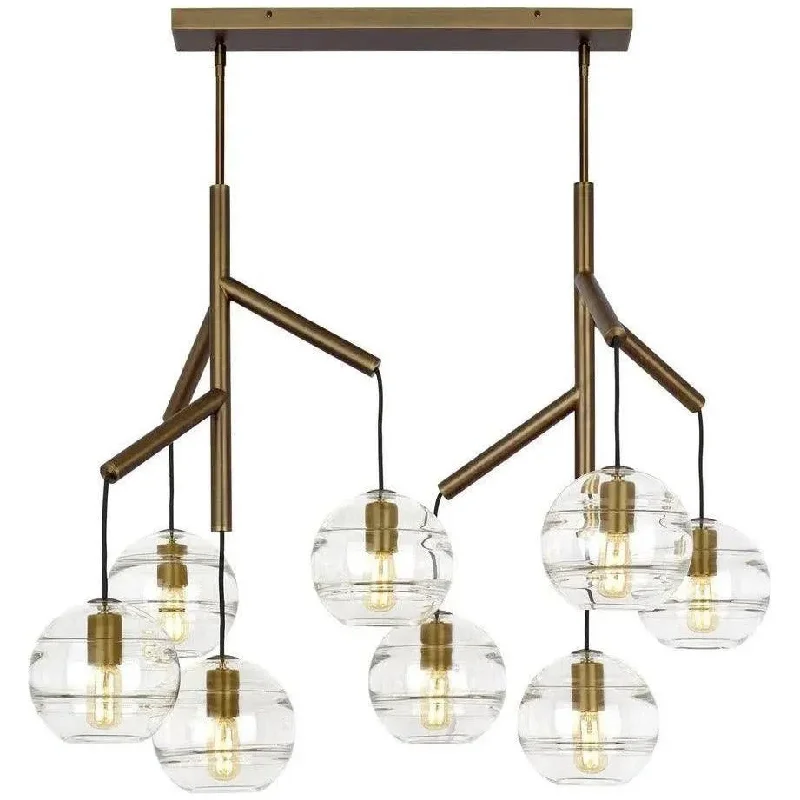 Wireless track lighting for easy installationSedona Double Chandelier