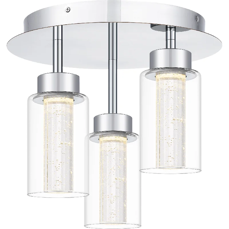 Track lighting for creating a moody atmosphereJade Flush Mount