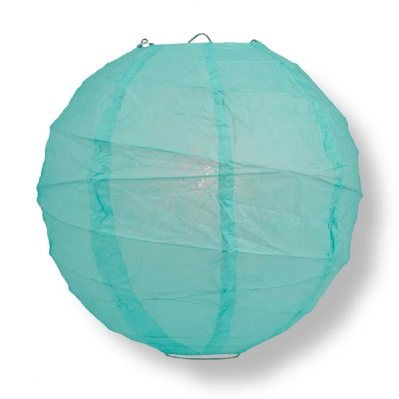 Small size Edison light bulbs12" Water Blue Round Paper Lantern, Crisscross Ribbing, Chinese Hanging Wedding & Party Decoration Small size Edison light bulbs12" Water Blue Round Paper Lantern, Crisscross Ribbing, Chinese Hanging Wedding & Party Decoration
