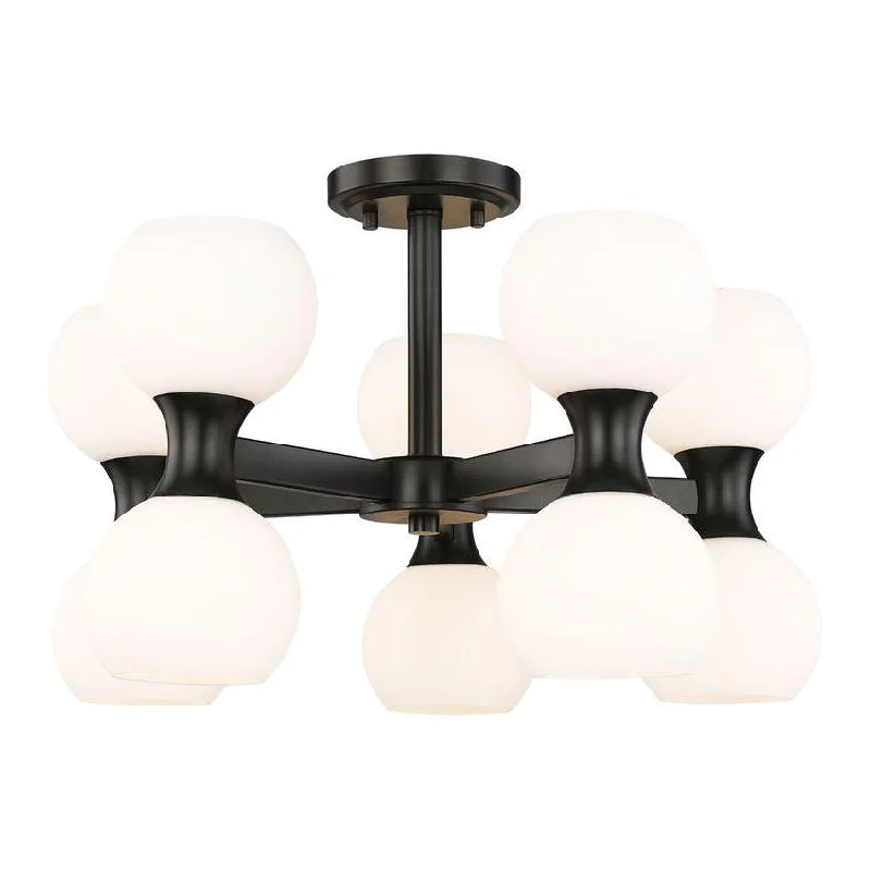 Track lighting for museums and galleriesArtemis 10-Light Semi Flush