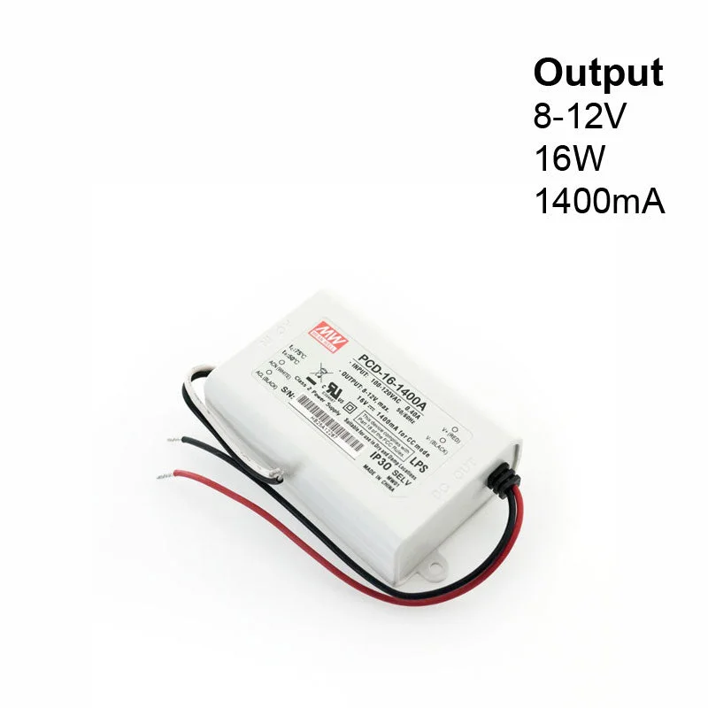 Commercial - grade track lighting for storesMean Well PCD-16-1400A Constant Current LED Driver, 1400mA 8-12V 16W Commercial - grade track lighting for storesMean Well PCD-16-1400A Constant Current LED Driver, 1400mA 8-12V 16W