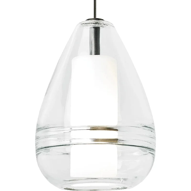 Track lighting with frosted glass shadesElla Mini Pendant