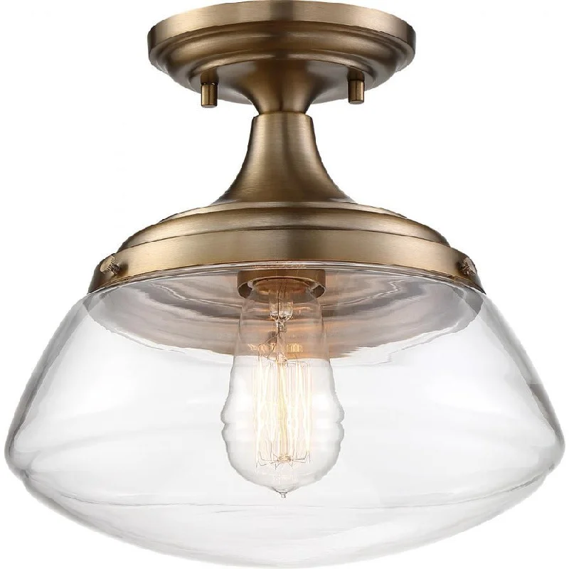Waterproof Edison light bulbs for patiosBurnished Brass & Clear 10 Inch Semi Flush Mount Ceiling Light Waterproof Edison light bulbs for patiosBurnished Brass & Clear 10 Inch Semi Flush Mount Ceiling Light