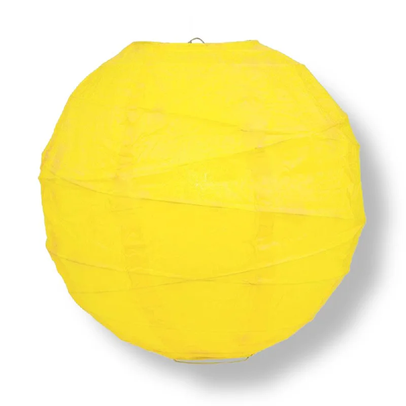 LED Edison light bulbs for energy efficiency24" Yellow Round Paper Lantern, Crisscross Ribbing, Chinese Hanging Wedding & Party Decoration LED Edison light bulbs for energy efficiency24" Yellow Round Paper Lantern, Crisscross Ribbing, Chinese Hanging Wedding & Party Decoration