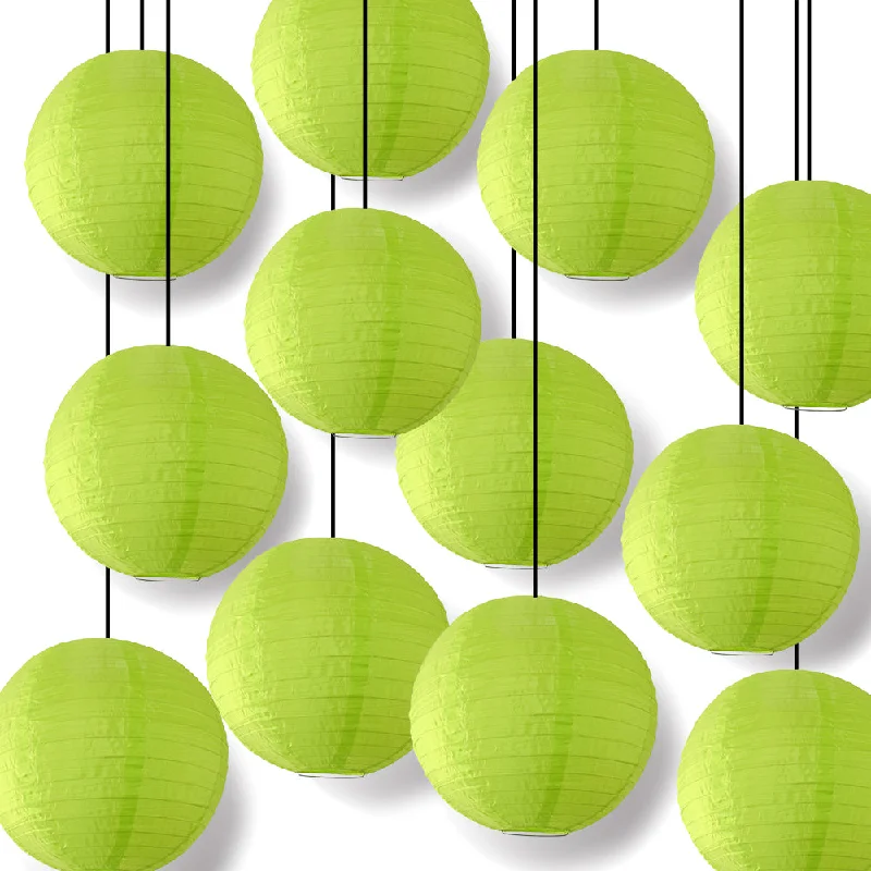 Edison light bulbs for DIY projectsBULK PACK (12) 10" Apple Green Shimmering Nylon Lantern Edison light bulbs for DIY projectsBULK PACK (12) 10" Apple Green Shimmering Nylon Lantern