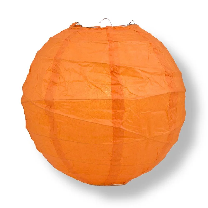 Replaceable filament Edison light bulbs12" Persimmon Orange Round Paper Lantern, Crisscross Ribbing, Chinese Hanging Wedding & Party Decoration Replaceable filament Edison light bulbs12" Persimmon Orange Round Paper Lantern, Crisscross Ribbing, Chinese Hanging Wedding & Party Decoration