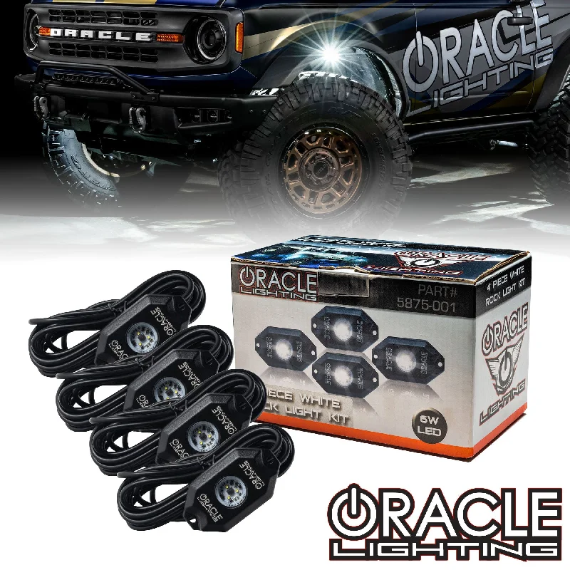 Track lighting with a long - lasting lifespanORACLE Lighting White Underbody Wheel Well Rock Light Kit - 4 Piece Track lighting with a long - lasting lifespanORACLE Lighting White Underbody Wheel Well Rock Light Kit - 4 Piece