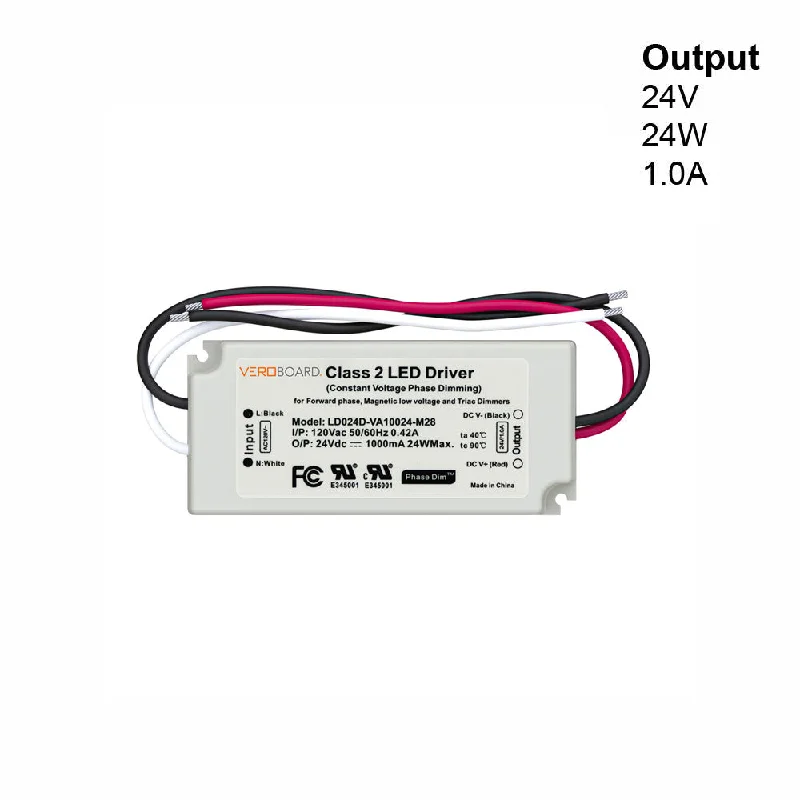 Waterproof track lighting for bathroomsLD024D-VA10024-M28 Triac Dimmable Constant Voltage LED Driver, 24V 1A 24W Waterproof track lighting for bathroomsLD024D-VA10024-M28 Triac Dimmable Constant Voltage LED Driver, 24V 1A 24W