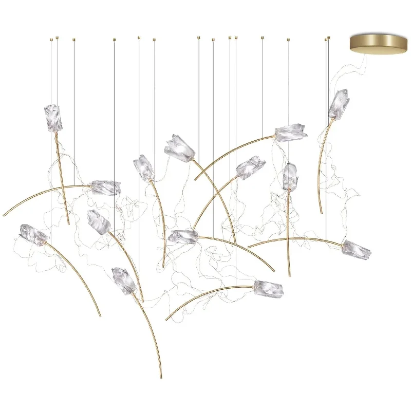 Track lighting for creating a moody atmosphereTulip 14 Free Standing Suspension