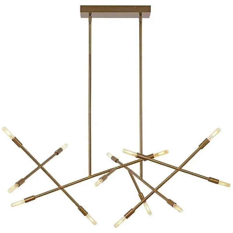 Wireless track lighting for easy installationLine Wave Chandelier