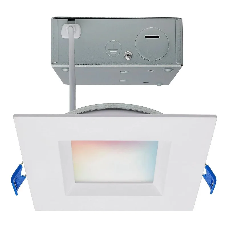 Track lighting with colored glass accentsStarfish WiFi - 9 Watt Square - LED Direct Wire - Low Profile Regress Baffle Downlight Track lighting with colored glass accentsStarfish WiFi - 9 Watt Square - LED Direct Wire - Low Profile Regress Baffle Downlight