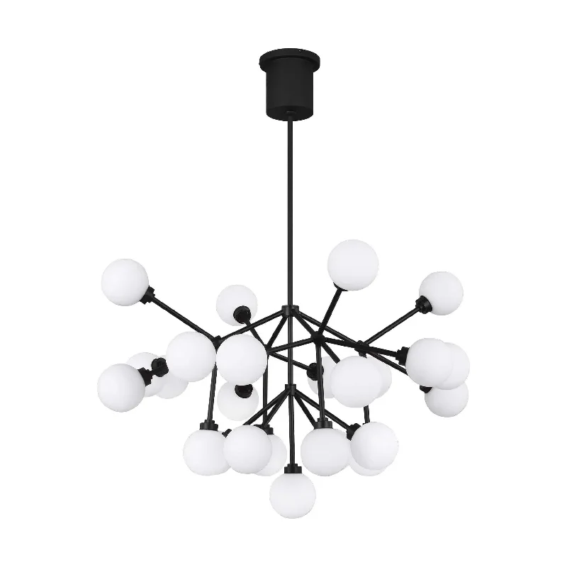 Contemporary track lighting in black finishMara LED Chandelier