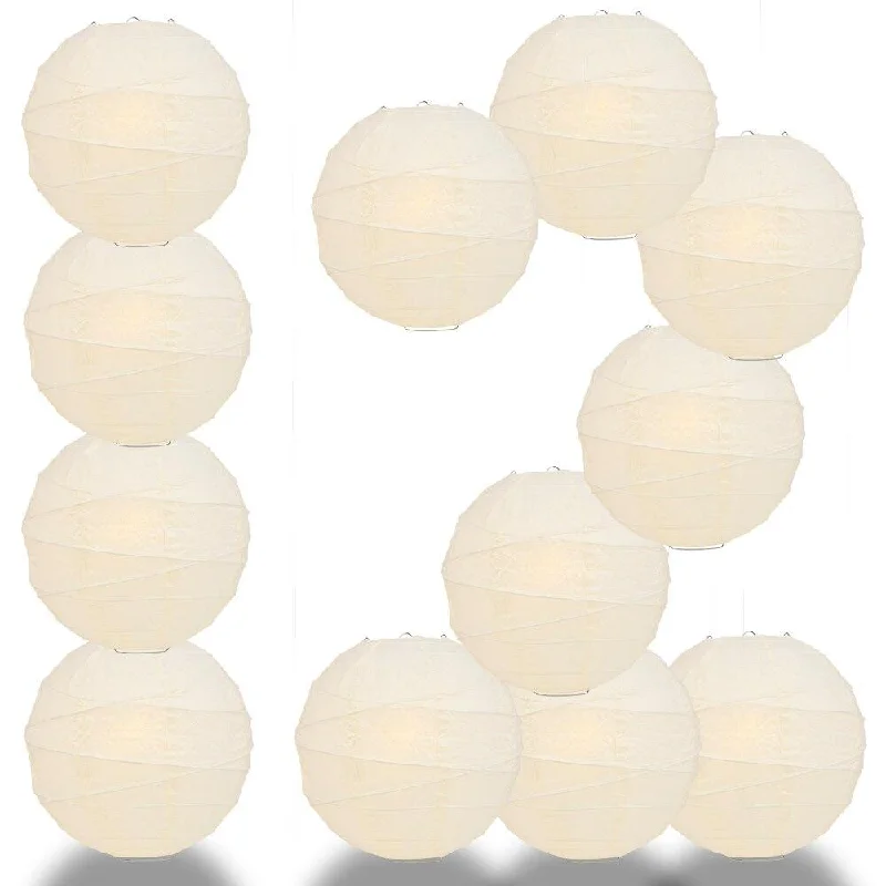 Outdoor rated Edison light bulbsBULK PACK (12) 24" Ivory Round Paper Lantern, Crisscross Ribbing, Chinese Hanging Wedding & Party Decoration Outdoor rated Edison light bulbsBULK PACK (12) 24" Ivory Round Paper Lantern, Crisscross Ribbing, Chinese Hanging Wedding & Party Decoration