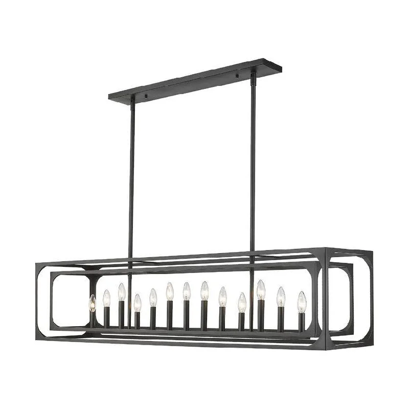 White track lighting for a clean lookEaston 13-Light Island
