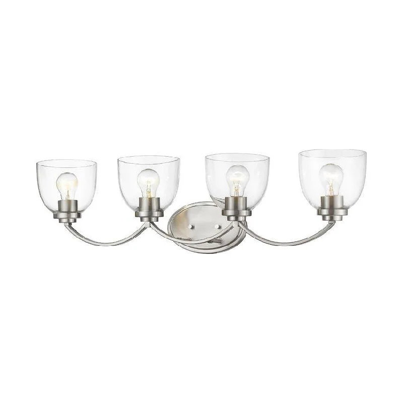 Modern track lighting with LED bulbsAshton 4-Light Vanity