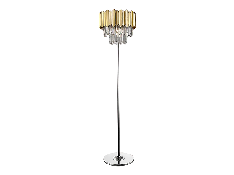 Track lighting for replacing old fluorescent fixturesTiara 3Lt Crystal Floor Lamp - Gold Track lighting for replacing old fluorescent fixturesTiara 3Lt Crystal Floor Lamp - Gold