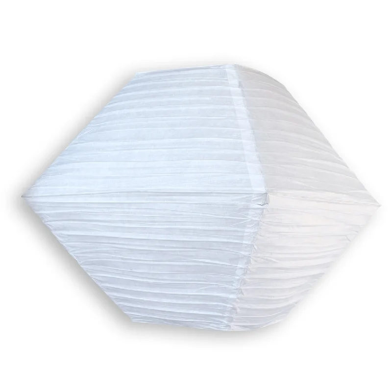 Small size Edison light bulbs20" White Pagoda II Unique Shaped Paper Lantern