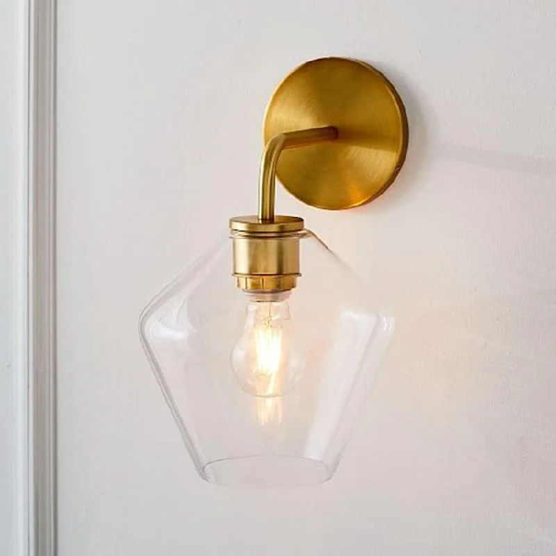 Edison light bulbs for industrial fixturesGold Minimalist Clear Wall Sconce - Final Sale Edison light bulbs for industrial fixturesGold Minimalist Clear Wall Sconce - Final Sale