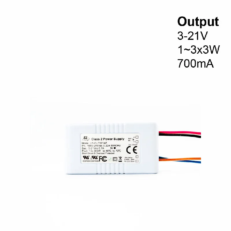 Track lighting for retail window displaysES LD-CU7021AF Non-Dimmable Constant Current LED Driver, 700mA 3-21V 1-3X3W max Track lighting for retail window displaysES LD-CU7021AF Non-Dimmable Constant Current LED Driver, 700mA 3-21V 1-3X3W max