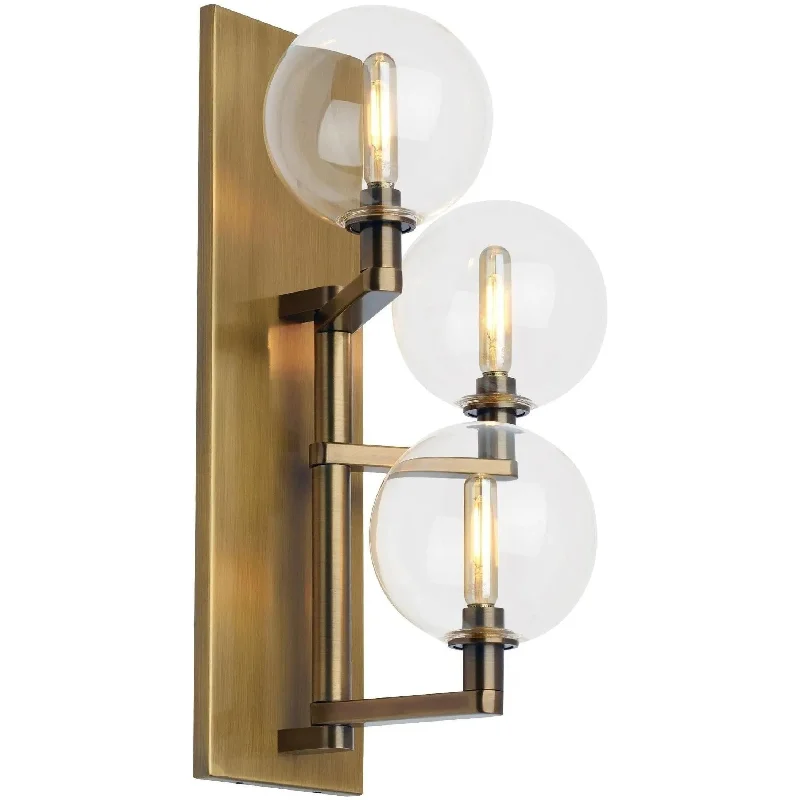 Track lighting with a sleek profileGambit Triple Wall Sconce
