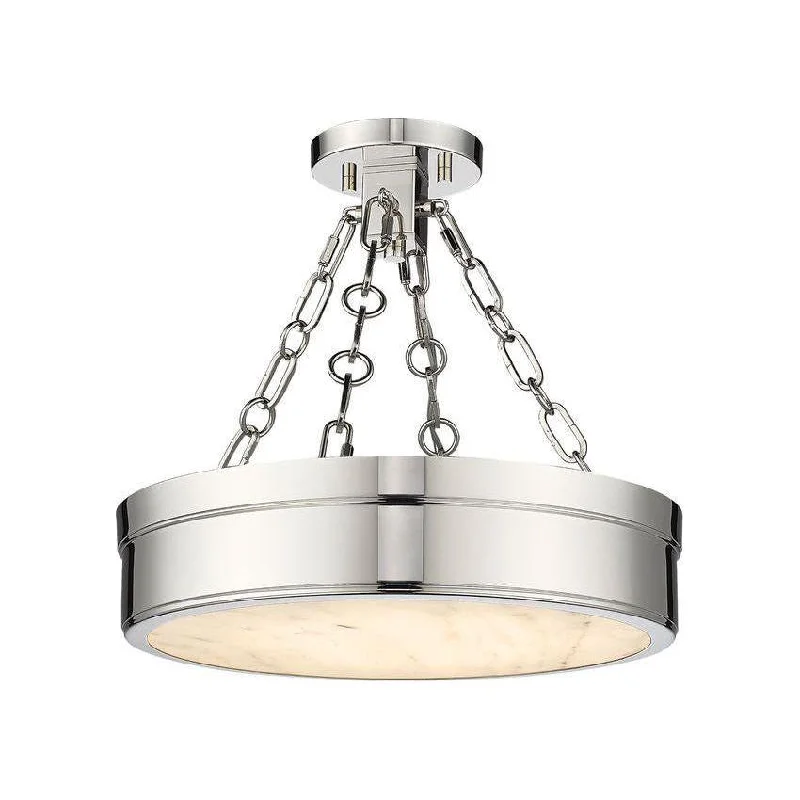 Track lighting with frosted glass shadesAnders 1-Light Semi Flush