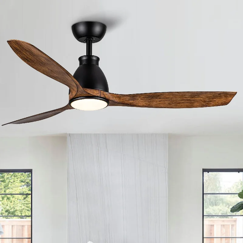 French Country Chandeliers with a Romantic Aura52 in. Outdoor/Indoor Integrated LED Imitation Wood Modern Ceiling Fan with Lights and Remote Control - 52 INCHES French Country Chandeliers with a Romantic Aura52 in. Outdoor/Indoor Integrated LED Imitation Wood Modern Ceiling Fan with Lights and Remote Control - 52 INCHES