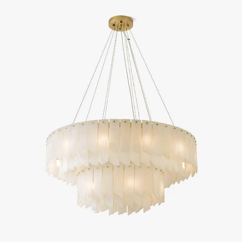 Bohemian - Style Beaded Chandeliers for Eclectic DecorAlabaster Cascade Tiered Chandelier