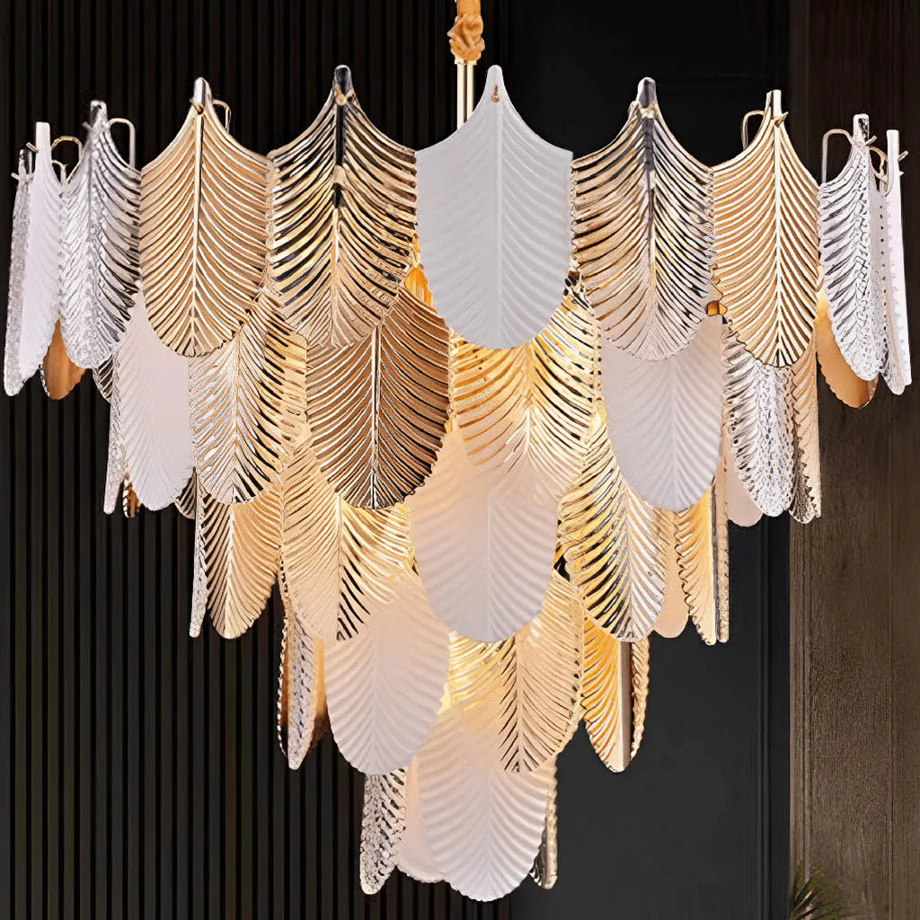 Ceiling - Mounted Chandeliers for Standard CeilingsAlura Petal Brass Finish Crystal Chandelier (AM415) Ceiling - Mounted Chandeliers for Standard CeilingsAlura Petal Brass Finish Crystal Chandelier (AM415)