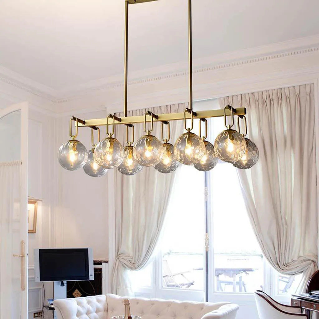 Chandeliers with Adjustable Arms for Directional LightingAuric Globe Brass Finish Luxe Chandelier (6012/10) Chandeliers with Adjustable Arms for Directional LightingAuric Globe Brass Finish Luxe Chandelier (6012/10)