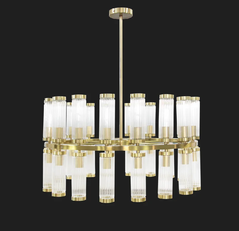 Chandeliers with Colored Glass for a Splash of ColorChandelier