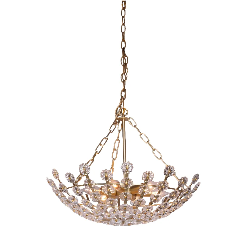 Modern Crystal Chandeliers for Contemporary HomesCLEAR GLASS 6 LIGHT FLOWER CHANDELIER Modern Crystal Chandeliers for Contemporary HomesCLEAR GLASS 6 LIGHT FLOWER CHANDELIER