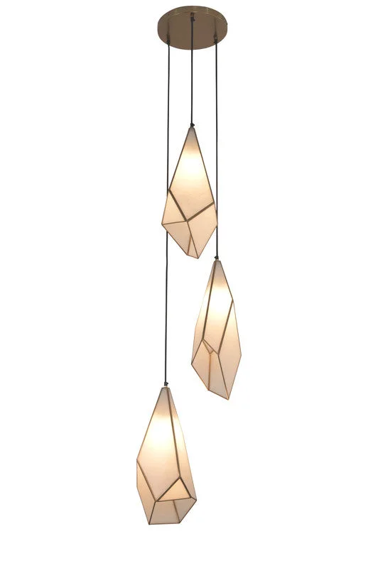 Chandeliers with Colored Glass for a Splash of ColorCRYSTAL BUNCH OF 3 PENDANT LAMP Chandeliers with Colored Glass for a Splash of ColorCRYSTAL BUNCH OF 3 PENDANT LAMP