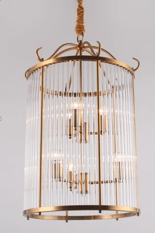 Rustic Wood Chandeliers for Country - Style HousesCrystal Cage Glass and Metal Chandelier (D33178-3+3) Rustic Wood Chandeliers for Country - Style HousesCrystal Cage Glass and Metal Chandelier (D33178-3+3)