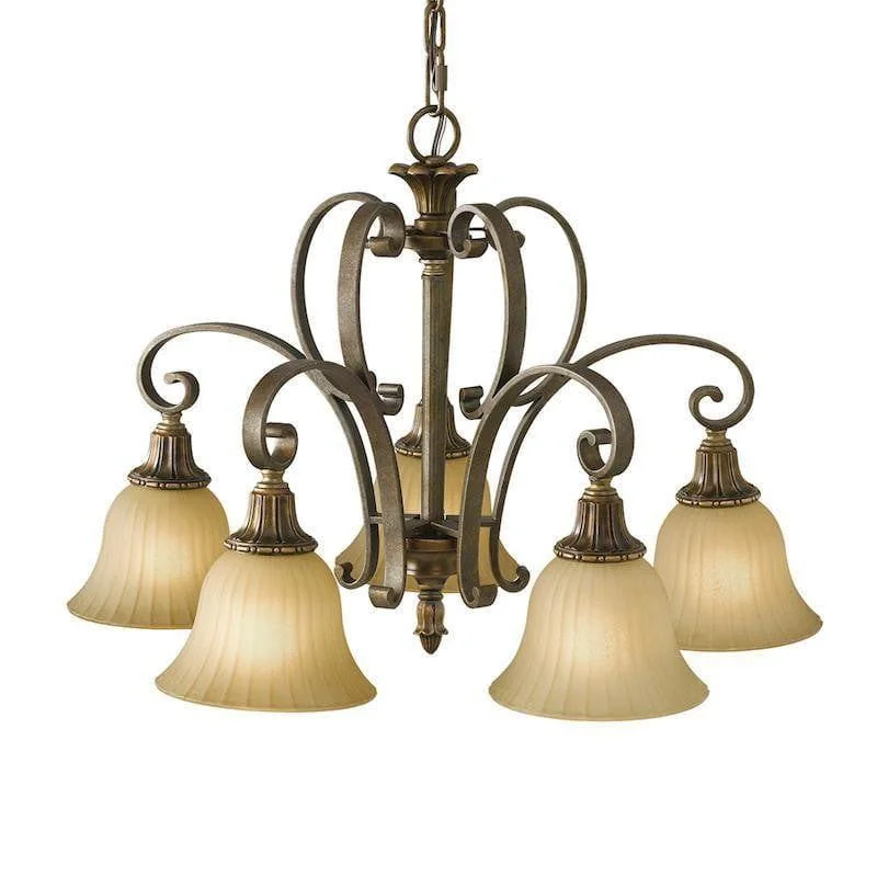 French Country Chandeliers with a Romantic AuraFeiss Kelham Hall 5 Light Gold & Bronze Chandelier French Country Chandeliers with a Romantic AuraFeiss Kelham Hall 5 Light Gold & Bronze Chandelier