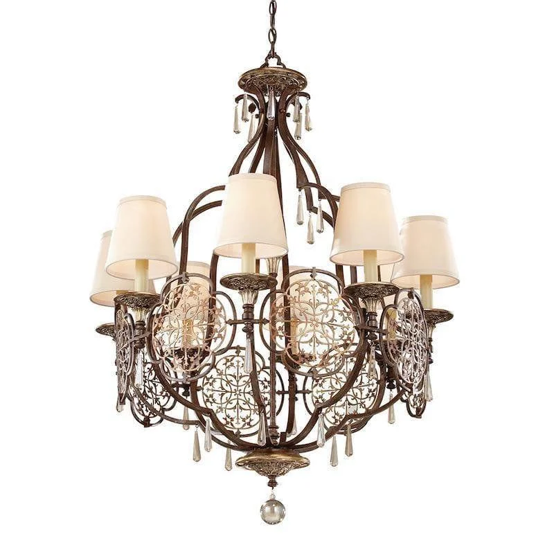 Chandeliers for Low Ceilings to Avoid OvercrowdingFeiss Marcella 8 Light Bronze Chandelier Chandeliers for Low Ceilings to Avoid OvercrowdingFeiss Marcella 8 Light Bronze Chandelier