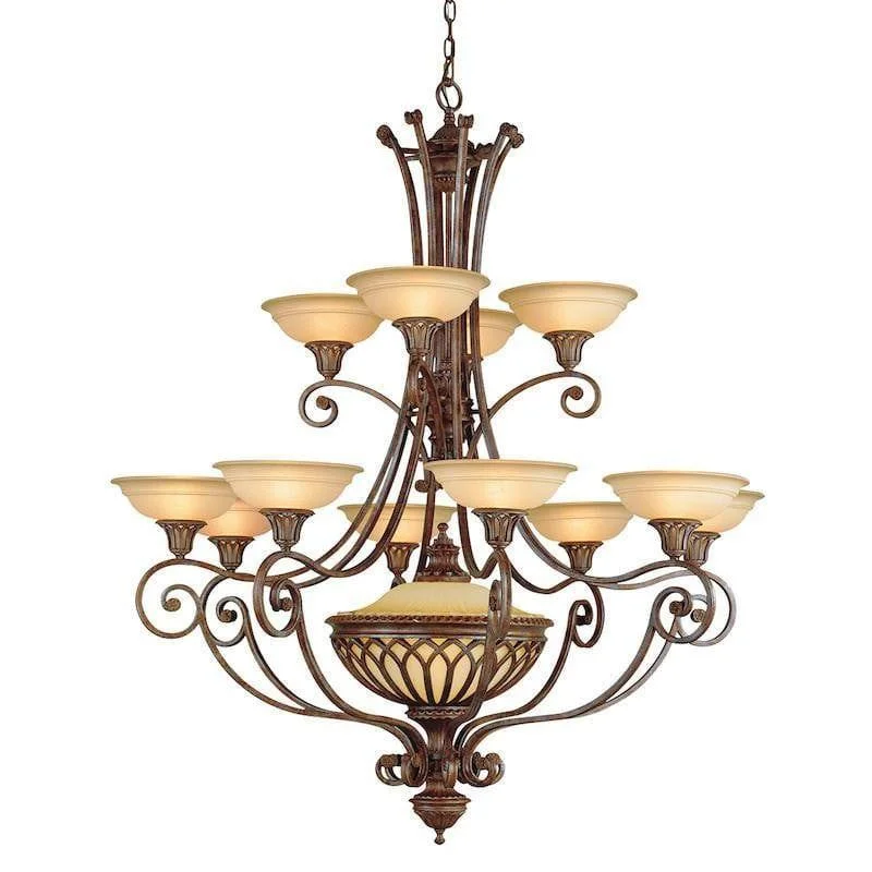 Victorian - Inspired Chandeliers with Ornate DetailsFeiss Stirling Castle Bronze 12 Light Chandelier Victorian - Inspired Chandeliers with Ornate DetailsFeiss Stirling Castle Bronze 12 Light Chandelier