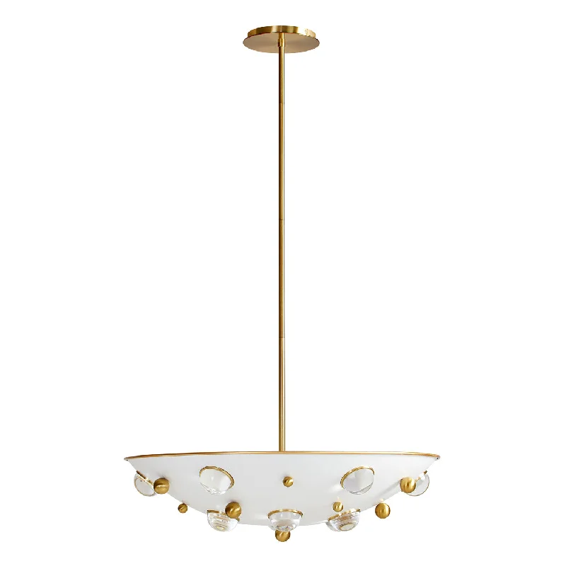 Chandeliers with Candle - Style Bulbs for a Classic AestheticGlobo Demilune Pendant Chandeliers with Candle - Style Bulbs for a Classic AestheticGlobo Demilune Pendant