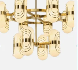 Chandeliers with Metal Frames in Black FinishGolden Bloom Living Room Double-Height Chandelier (MD5122-24L) Chandeliers with Metal Frames in Black FinishGolden Bloom Living Room Double-Height Chandelier (MD5122-24L)