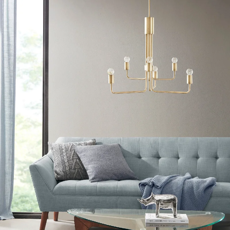 Traditional Brass Chandeliers for Classic InteriorsINK+IVY Milo 6-Light Metal Chandelier - Antique Brass Traditional Brass Chandeliers for Classic InteriorsINK+IVY Milo 6-Light Metal Chandelier - Antique Brass