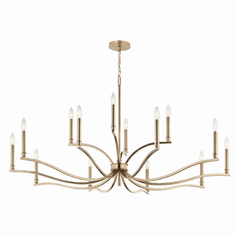 Chandeliers with Venetian Glass for a Luxurious LookMalene 14 Light Chandelier