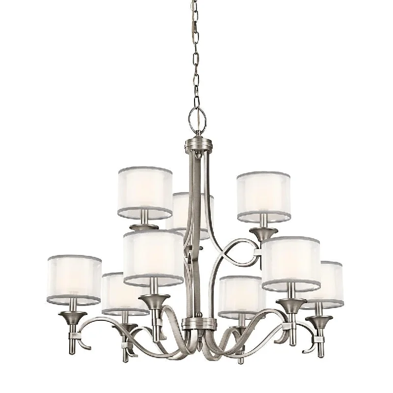Chandeliers with Adjustable Height for Custom InstallationKichler Lacey 9 Light Chandelier - Antique Pewter - Damaged Box Item Perfect Chandeliers with Adjustable Height for Custom InstallationKichler Lacey 9 Light Chandelier - Antique Pewter - Damaged Box Item Perfect